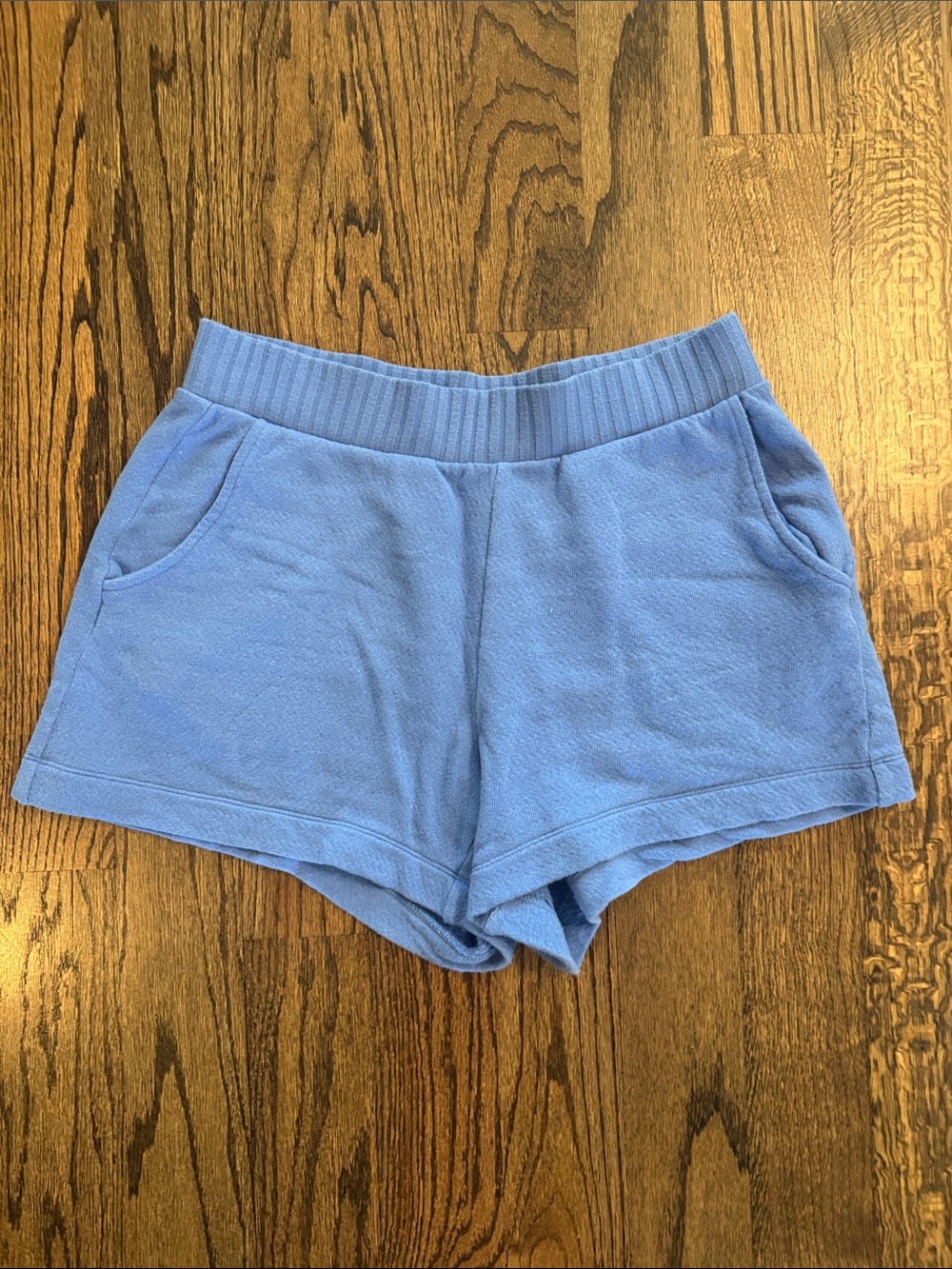 Cabi French terry shorts blue size small style #6756